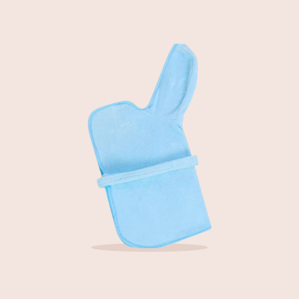 Peignoir de bain pour chien, bleu
