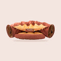 Panier tunnel pour chat, caramel