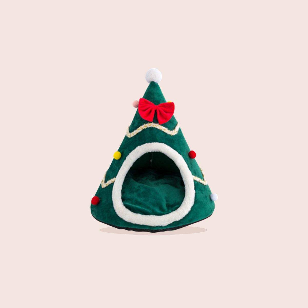 Niche chapeau de Noël pour chat