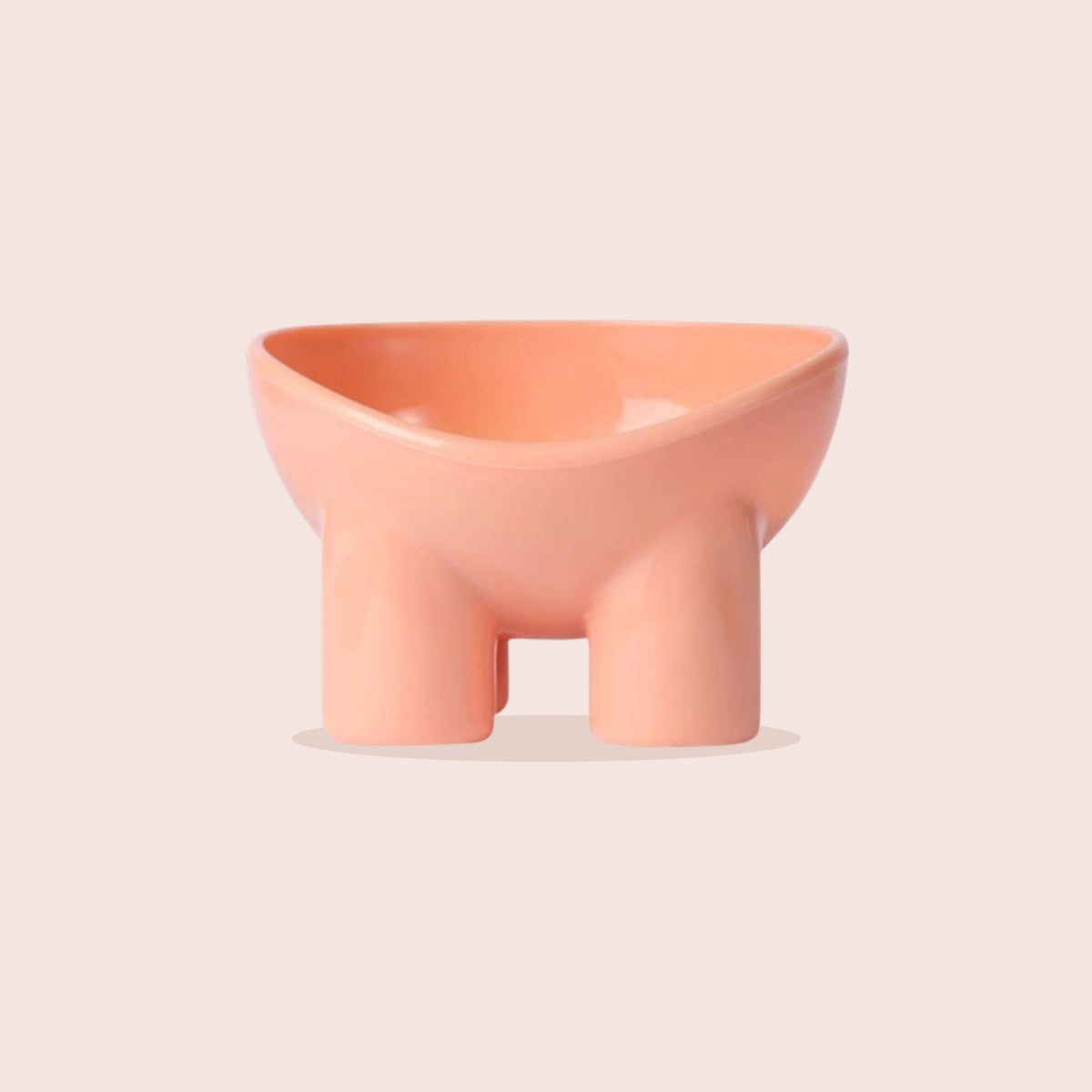 Gamelle inclinée anti-renversement pour chat – Rose