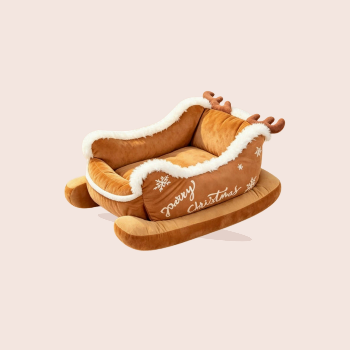 Panier traîneau de Noël pour chien