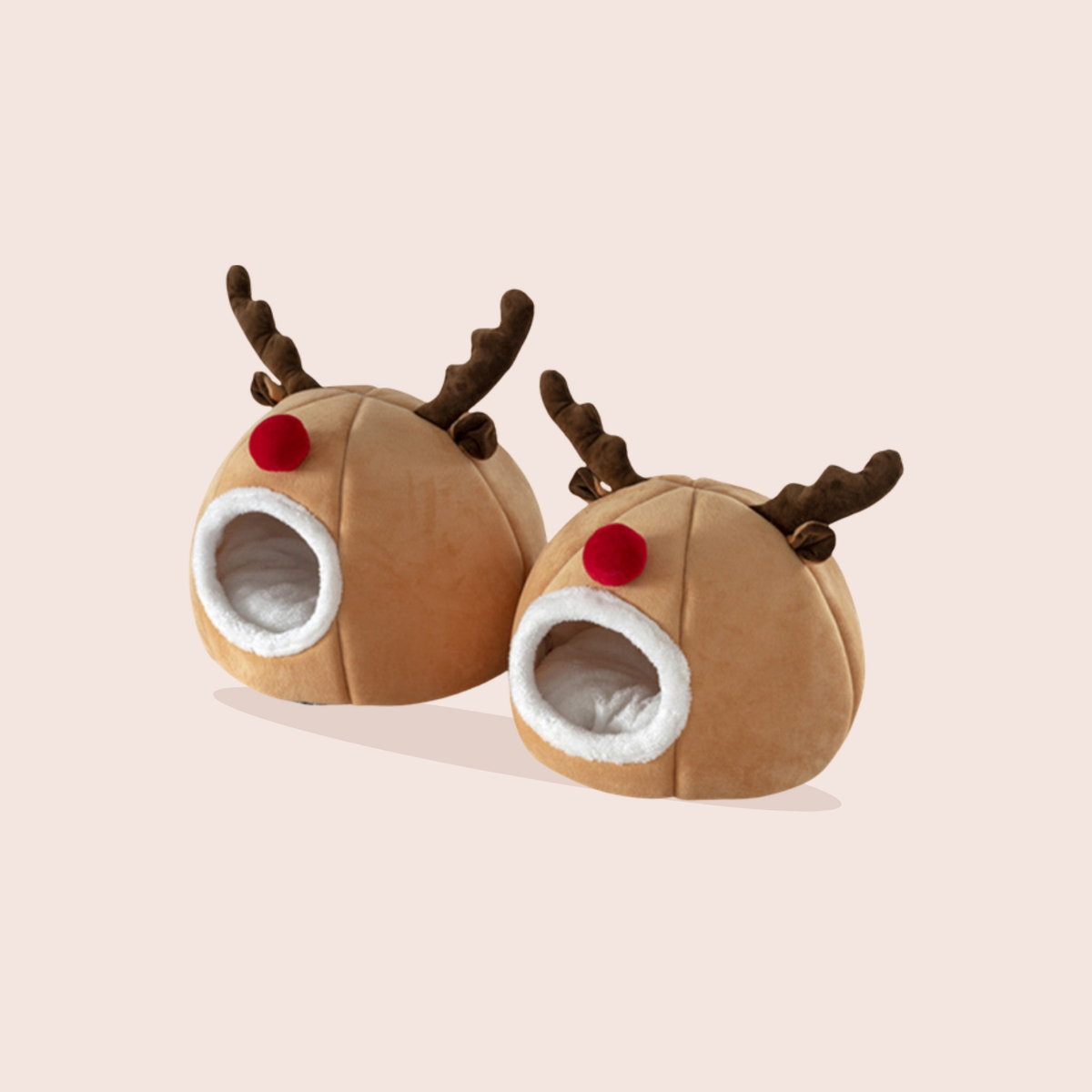 Niche renne de Noël pour chat et petit chien
